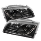 Spyder Volvo S40 97-03 Projector Headlights DRL Black High H1 Low H1 PRO-YD-VOS4097-DRL-BK 5030351