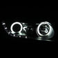 Anzo 2006-2011 Honda Civic Projector Headlights w/ Halo Black (CCFL)