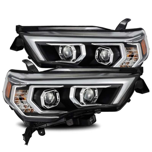 AlphaRex 14-20 Toyota 4Runner PRO-Series Projector Headlights Plank Style Black w/Sequential Signal 880732 *Discontinued