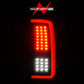 ANZO 2007-2013 Chevrolet Silverado1500/ 2500/ 3500 LED Tail Lights w/ Light Bar Black Housing Smoke 311381