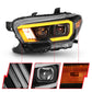 Anzo Toyota Tacoma '16-18 Projector Plank Style Switchback H.L Black Amber