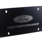 Ford Racing Black Stainless Steel Marque Plate M-1828-LB