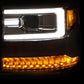 Anzo Chevy Silverado 1500 16+ Projector Plank Style Headlight Chrome Amber