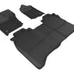 3D MAXpider 2016-2019 Nissan Titan Crew Cab Kagu 1st & 2nd Row Floormats - Black L1NS08401509
