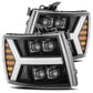 AlphaRex 07-13 Chevy 1500HD NOVA LED Proj Headlights Plank Style Gloss Blk w/Activ Light/Seq Signal 880208 *Discontinued