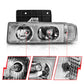 Anzo Chrome Crystal Headlights 1995-2005 Chevrolet Astro