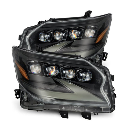AlphaRex 14-19 Lexus GX460 (Non-AFS) NOVA LED Proj Headlights Alpha Black w/Activ Light/Seq Signal 880301 *Discontinued