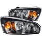 Anzo 2004-2007 Chevrolet Malibu Crystal Headlights Black