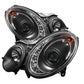 Spyder Mercedes Benz E-Class 07-09 Projector Headlights Halogen - DRL Blk PRO-YD-MBW21107-DRL-BK 5029379