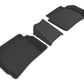 3D MAXpider 2016-2020 Chevrolet Malibu Kagu 2nd Row Floormats - Black L1CH07721509