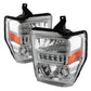 SPYDER Xtune Ford F250/350/450 Super Duty 08-10 Projector Headlights LED Halo Chrome PRO-JH-FS08-LED-C 5076274