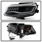 Spyder Chevy Camaro 16-18 Halogen Model Projector Headlights Black PRO-YD-CCAM16HALSI-SEQ-BK 5087331