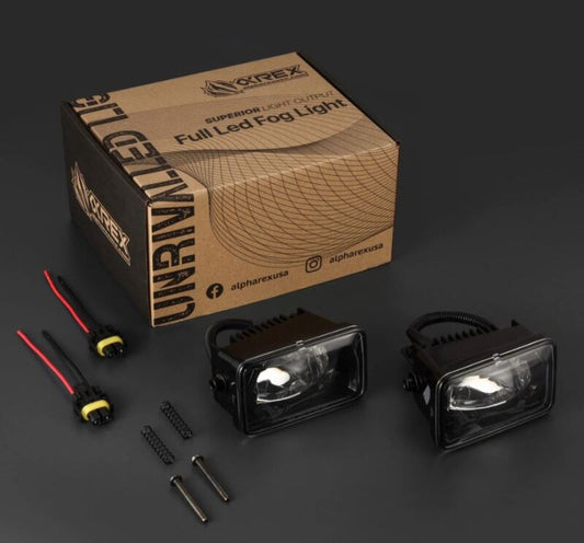 AlphaRex 15-20 Ford F150/17-22 Super Duty DoubleTap Dual Color LED Projector Fog Lights 210009 *Discontinued