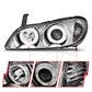 Anzo 2000-2004 Infiniti I30 Projector Headlights w/ Halo Chrome