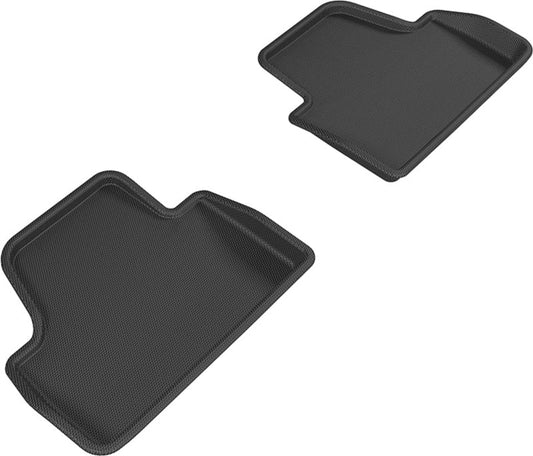 3D MAXpider 14-20 BMW 4 Series Convertible Kagu 2nd Row Floormats - Black L1BM06821509