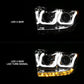 Anzo 2014-2015 Toyota Tundra Projector Headlights w/ U-Bar Chrome w/ DRL
