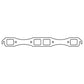 Cometic Gasket Cometic Chrysler Big Block B/RB V8 .043in Copper Exhaust Manifold Gasket Set-1.780in x 1.480in Port C15307C