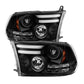 Spyder Dodge Ram 09-12 Projector Headlights Light Bar DRL Black PRO-YD-DR09-LBDRL-BK 5081001