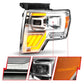 ANZO 09-14 Ford F-150 Full LED Proj Headlights w/Initiation Feature - Chrome 111607