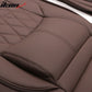 Universal PU Leather Car Seat Cover w/ Lumbar 04B Style Full Set
