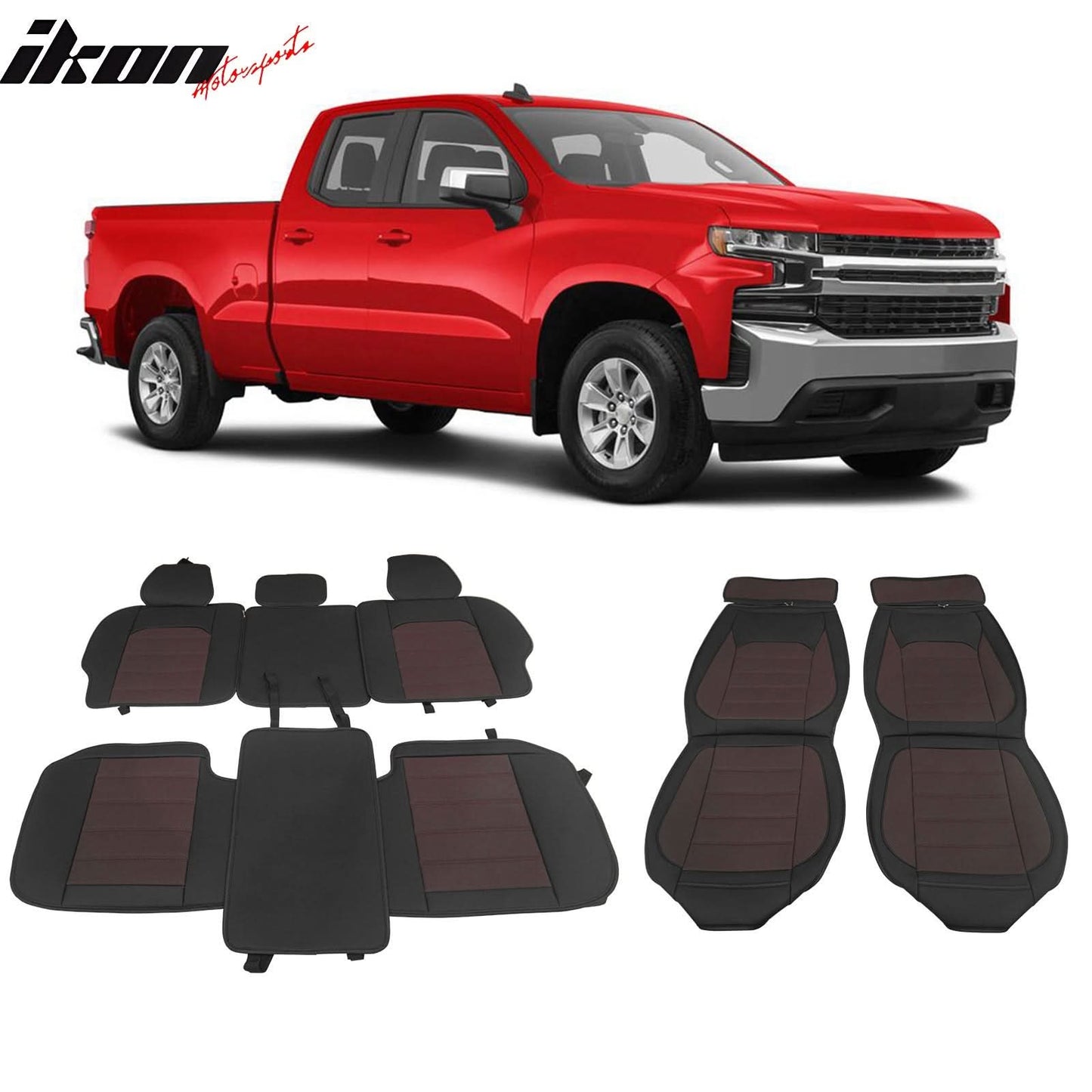 2007-2023 Silverado 1500/2500HD/3500HD Car Seat Covers w/ Pocket