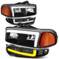 01-07 GMC Sierra / Yukon Denali LED DRL Headlights 4PC Black/Amber