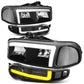 01-07 GMC Sierra / Yukon Denali LED DRL Headlights 4PC Black