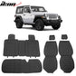 2007-2025 Jeep Wrangler JK JL Leather Car Seat Cover w/ Pocket