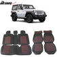 2007-2025 Jeep Wrangler JK JL Leather Car Seat Cover w/ Pocket