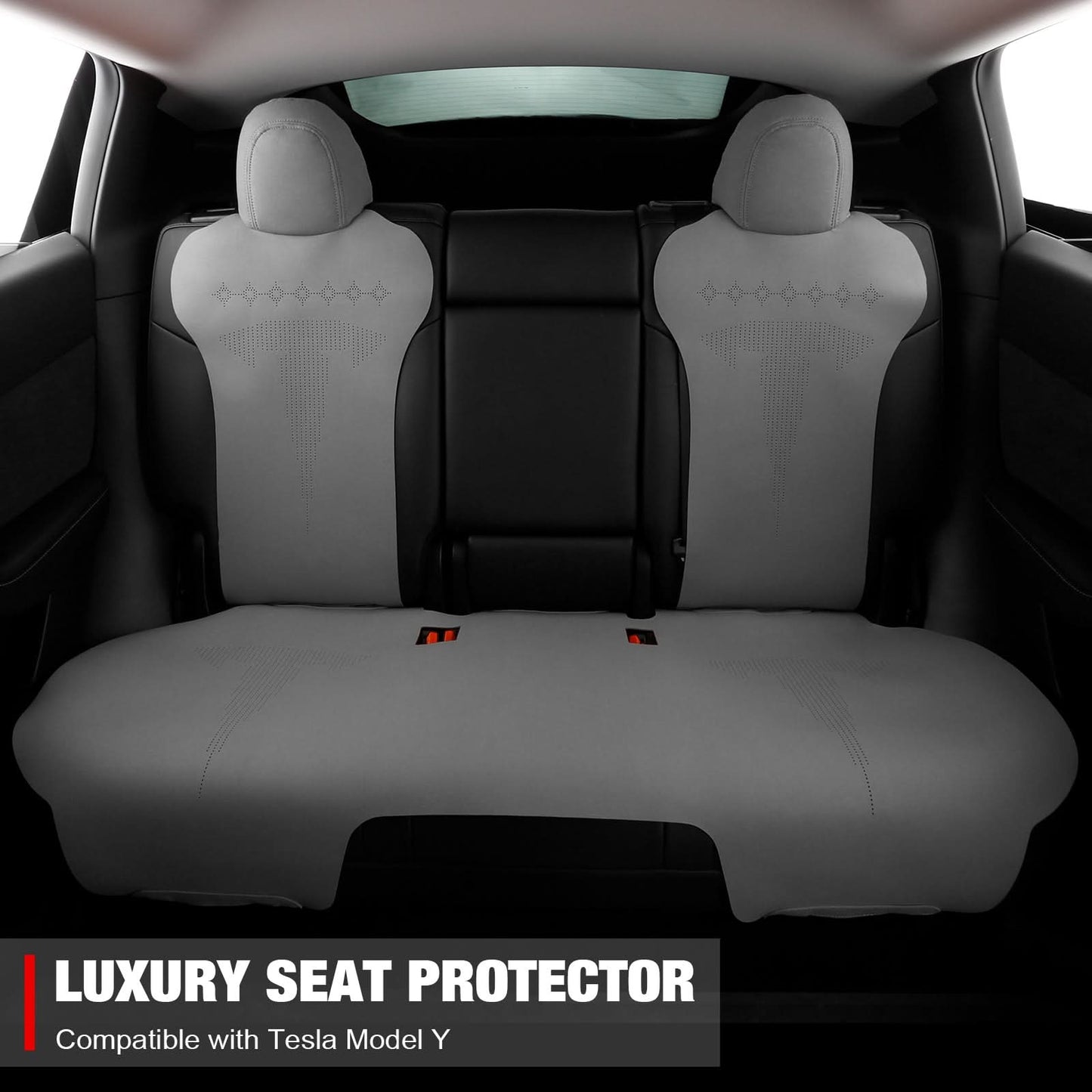 2020-2024 Tesla Model Y Seat Covers Cushions V2 Suede Leather