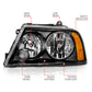 Anzo 2003-2006 Lincoln Navigator Crystal Headlights Black