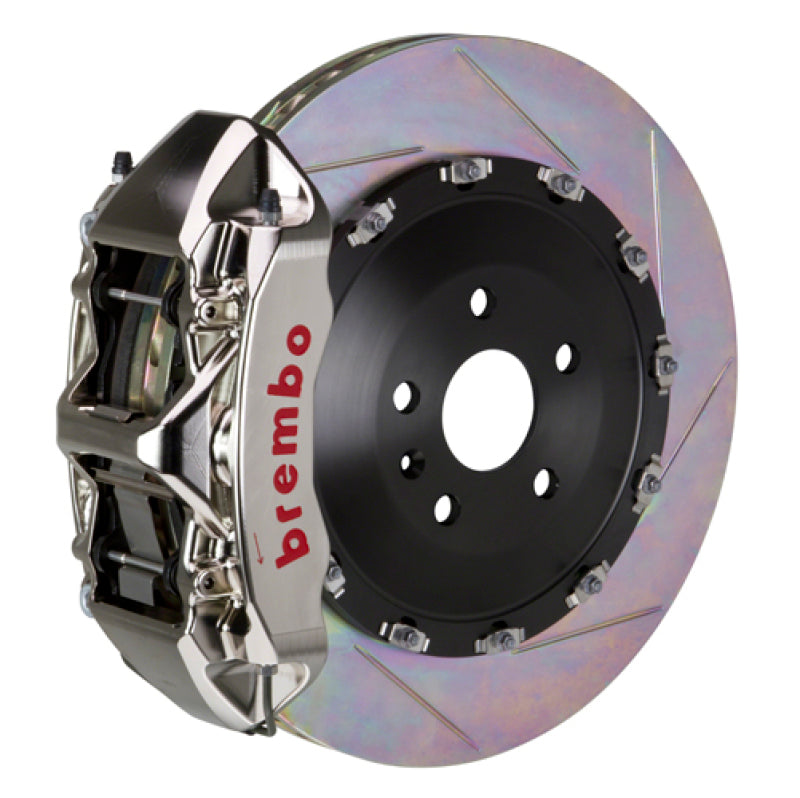 Brembo 03-07 Cayenne/S/Turbo Fr GTR BBK 6Pis Billet 405x34 2pc Rotor Slotted Type1-Nickel 1N2.9501AR
