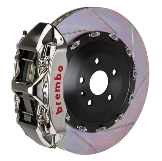 Brembo 03-07 Cayenne/S/Turbo Fr GTR BBK 6Pis Billet 405x34 2pc Rotor Slotted Type1-Nickel 1N2.9501AR