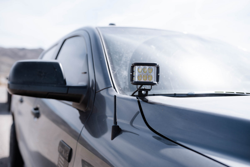 Cali Raised LED Cali Raised 14-21 Toyota Tundra Low Profile Ditch Light Kit - Brackets W/No Switch 3.5 In Can Pod CR2903