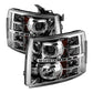 SPYDER Xtune Chevy Silverado 1500/2500/3500 07-13 LED Halo Projector Headlights Chrome PRO-JH-CSIL07-CFB-C 9032202