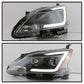 SPYDER xTune 13-15 Nissan Sentra DRL LED Light Bar Halogen Projector Headlights - Black (PRO-JH-NS13-LB-BK) 9042966