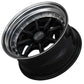 XXR 002.5 Wheel Black / Machined Lip 16x8 0 4x100,4x114.3