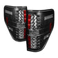 Spyder Ford F150 09-14 LED Tail Lights Black ALT-YD-FF15009-LED-BK 5008374