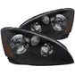 Anzo 2002-2004 Nissan Altima Crystal Headlights Black