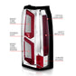 ANZO 2015-2020 Chevrolet Tahoe LED Tail Lights w/ Light Bar Chrome Housing Clear Lens 311376