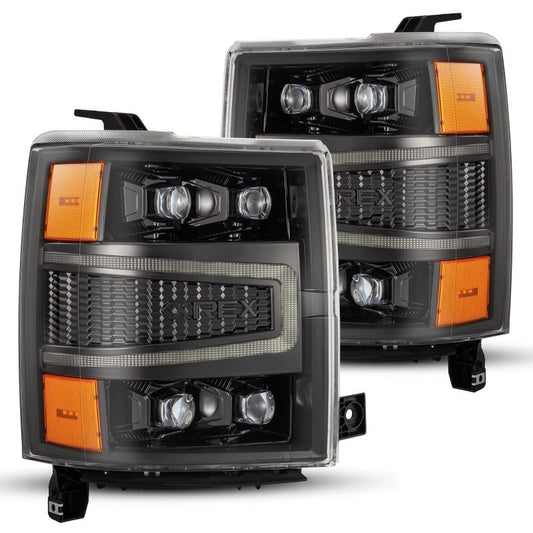 AlphaRex 04-15 Chevy 1500 NOVA-Series LED Proj Headlights Alpha BL w/Activ Light/Seq Signal & SB DRL 880241 *Discontinued