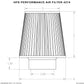 HPS Performance 2.5" Air Filter, 7.25" Length, 6" Base, 5" Top HPS-4274
