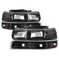 SPYDER Xtune Chevy TahOE 00-06 Amber Crystal Headlights w/ Bumper Lights Black HD-JH-CSIL99-SET-AM-BK 5064219