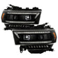 SPYDER 19-22 Dodge Ram 2500 (Halogen Only) Projector Headlights - Black PRO-YD-DR19HDHALSI-SEQ-BK 5088611