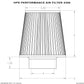 HPS Performance 4" Air Filter, 7.75" Length, 6" Base, 4.5" Top HPS-4300