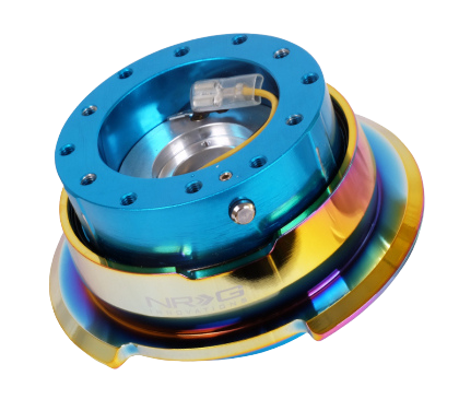 NRG Quick Release Gen 2.8 - New Blue Body / Neochrome Ring