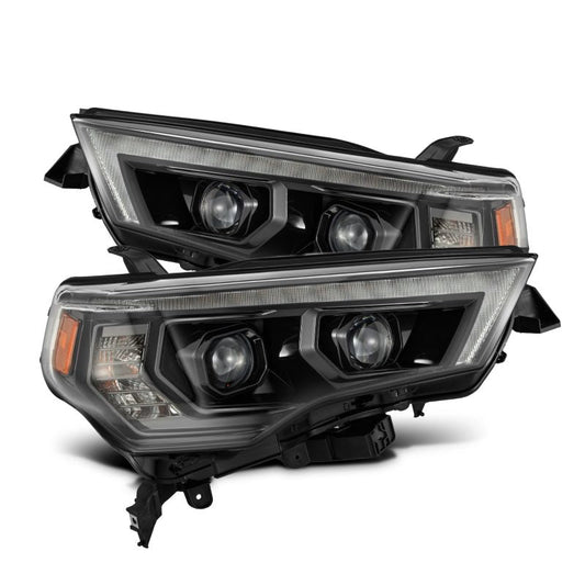 AlphaRex 14-20 Toyota 4Runner PRO-Series LED Proj Headlights Alpha-Black w/Sequential Signal/DRL 880850 *Discontinued