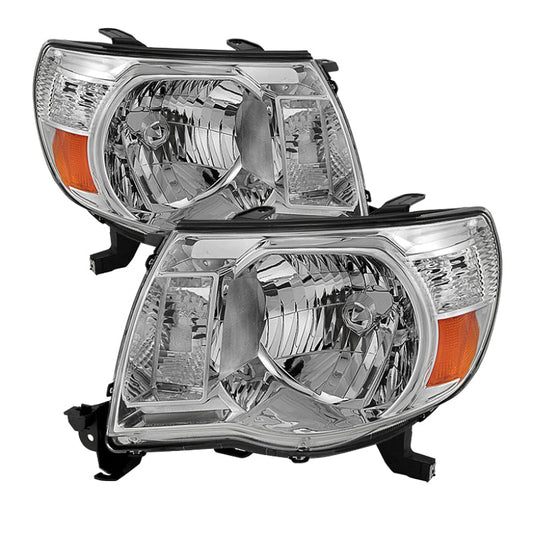SPYDER Xtune Toyota Tacoma 05-11 Amber Crystal Headlights Chrome HD-JH-TT05-AM-C 5073891