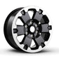 Ford Racing 19-21 Ranger 18x8in 4 Wheel Kit w/TPMS - Gloss Black w/ Machined Face M-1007K-DC18X8BMF