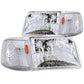 Anzo 1993-1997 Ford Ranger Crystal Headlights Chrome w/ Corner Lights 2pc